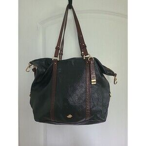 Brahmin Southcoast Delaney Tote/Shoulder Bag  Black Tuscan Coast See Pictures